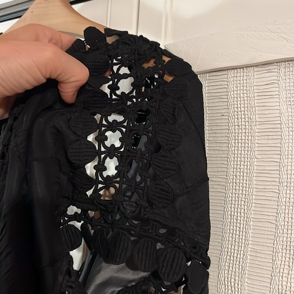 🔹Love Binetti vintage detailed black top size 2 - Picture 5 of 8